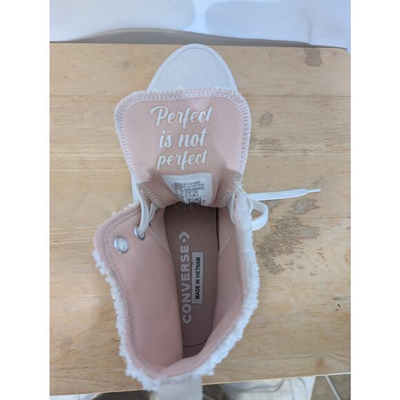 Converse Chuck Taylor Move Sherpa Platform High Top White Pink Women’s 10 - Picture 4 of 9